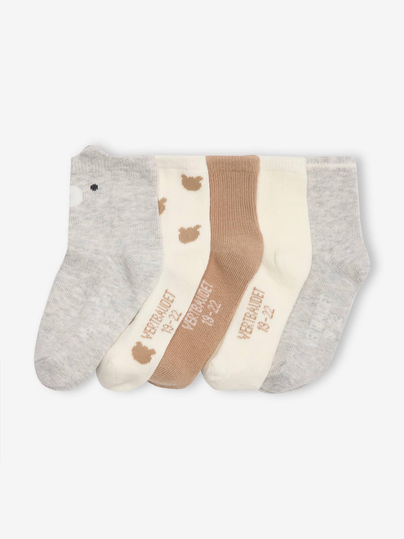 5er-Pack Baby Socken Bär OEKO-TEX®