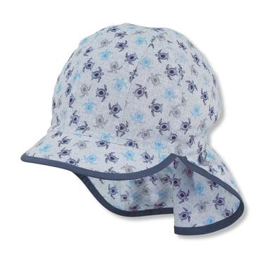 Sterntaler Schirmmütze mit Nackenschutz blau