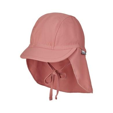Sterntaler Bade-Schirmmütze mit Nackenschutz Uni rosenholz