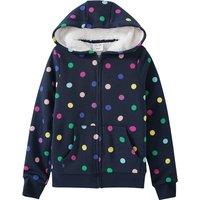 Mädchen Sweatjacke mit Punkte-Allover