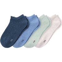 4 Paar Jungen Sneaker-Socken meliert