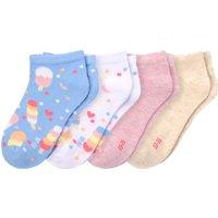 4 Paar Mädchen Sneaker-Socken im Set