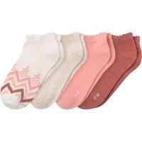 4 Paar Mädchen Sneaker-Socken mit Picotkante