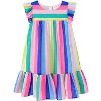 Mädchen Kleid mit bunten Streifen