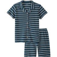 Jungen Shorty im Ringel-Look