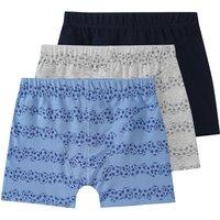 3 Jungen Boxer mit Fußball-Motiven