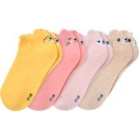 4 Paar Mädchen Sneaker-Socken im Set