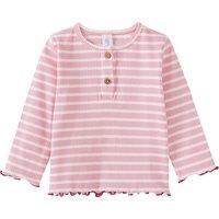 Mädchen Langarmshirt mit Wellenbündchen