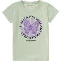 Mädchen T-Shirt mit Schmetterlings-Print