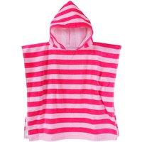 Mädchen Badeponcho mit Streifen