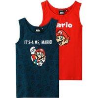 2 Super Mario Unterhemden mit Prints