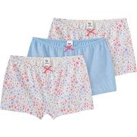 3 Mädchen Pantys mit Blümchen-Allover