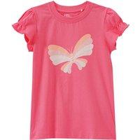 Mädchen T-Shirt mit glitzerndem Schmetterling