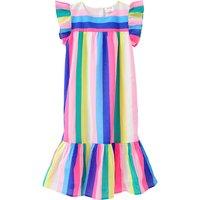 Mädchen Kleid mit bunten Streifen