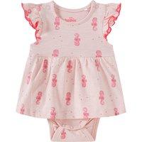 Baby Bodykleid mit Seepferdchen-Motiven