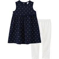 Baby Kleid und Leggings mit Bio-Baumwolle
