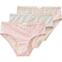 3 Mädchen Slips mit Blumen-Allover
