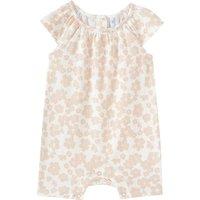 Newborn Overall mit Retroblumen allover