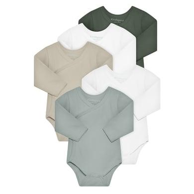 kindsgard Wickelbody trunder 5er-Pack langarm grün