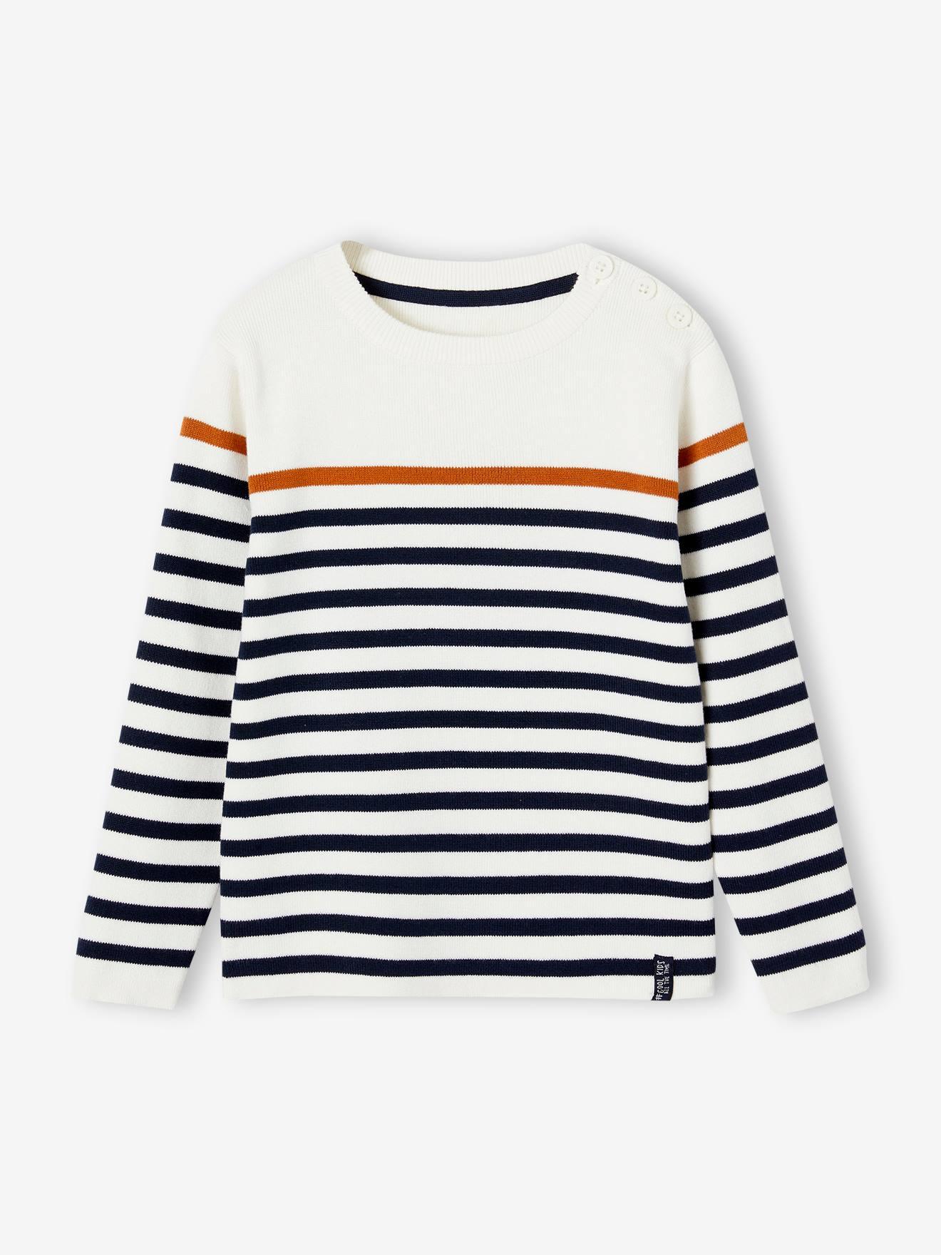 Jungen Streifenpullover