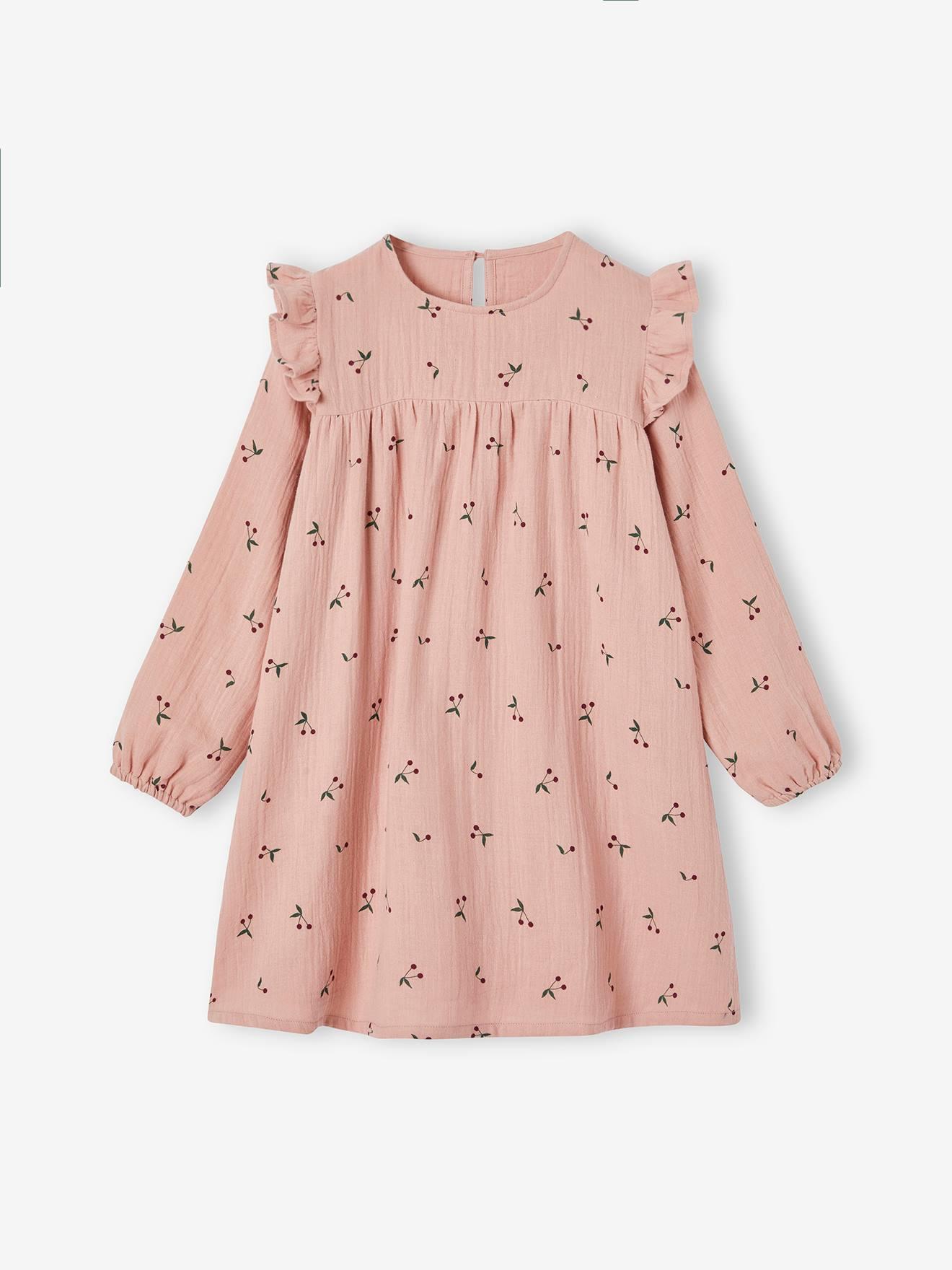 Mädchen Kleid mit Volants